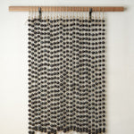 MQuan Art Ceramics Press Bead Wall Curtain Black & White / 2' W X 3' L