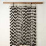 MQuan Art Ceramics Press Bead Wall Curtain Black & White / 2' W X 3' L
