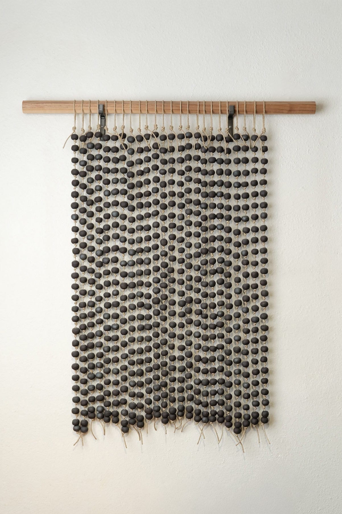 MQuan Art Ceramics Press Bead Wall Curtain Black & White / 2' W X 3' L