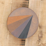 MQuan Art Ceramics Reliquary Dish Tucker Prism Black Crescent / 8" Dia X 1.75" H