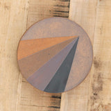 MQuan Art Ceramics Reliquary Dish Tucker Prism Black Crescent / 8" Dia X 1.75" H