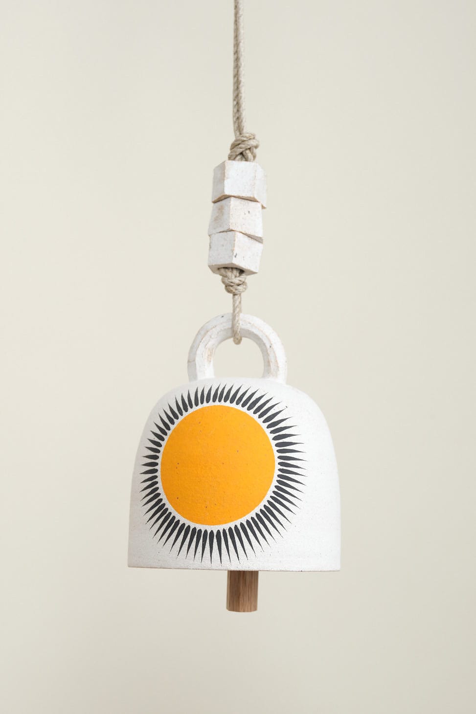 Small Round Thrown Bell in New Sun Marigold