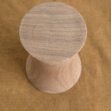 Front of Wood Round Wall Mount in Walnut