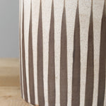 Grey Stripes MQuan Wide Vessel