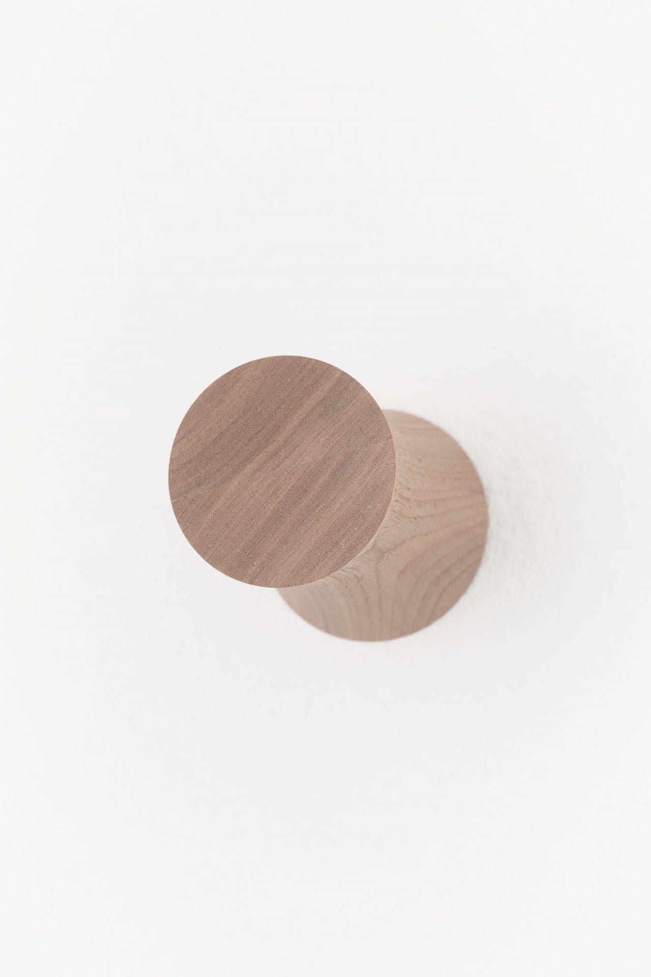 MQuan Home Objects Wood Round Wall Mount in Walnut Walnut