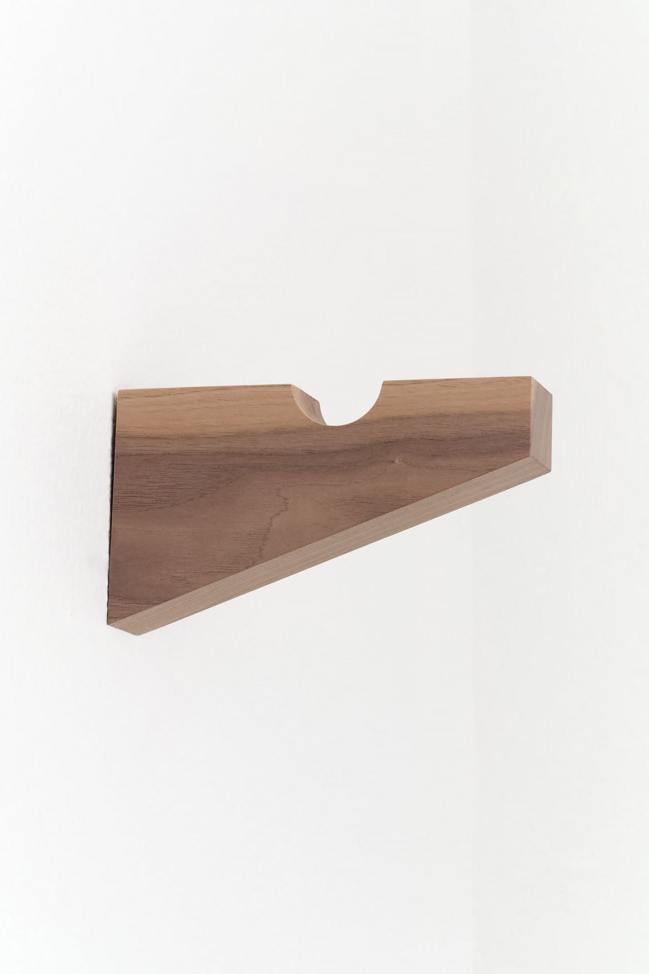 MQuan Home Objects 6.5" Wood Square Notched Wall Mount Bracket Walnut / 6.5" L