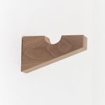 MQuan Home Objects 5" Wood Square Notched Wall Mount Bracket Walnut / 5" L