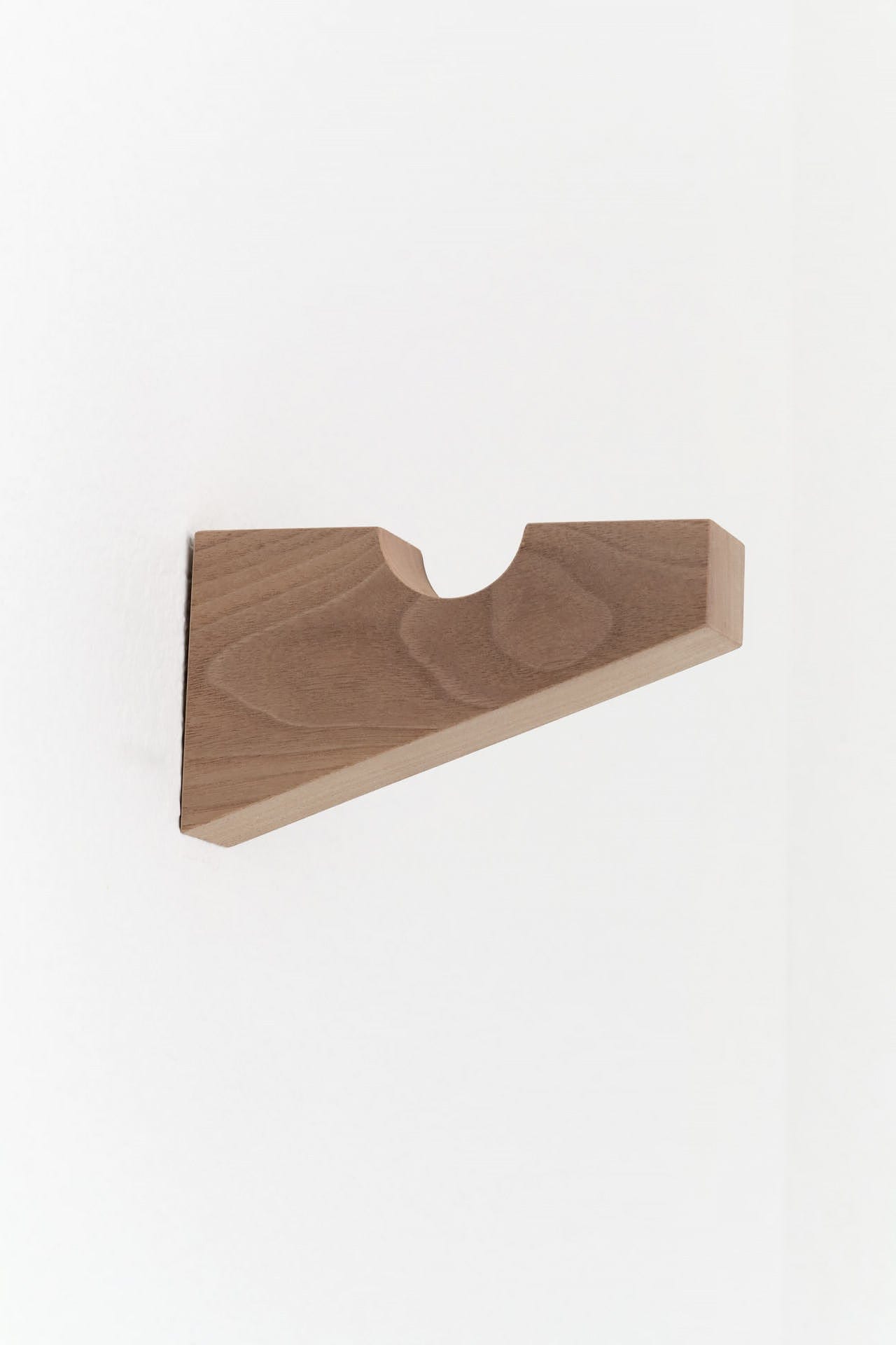 MQuan Home Objects 5" Wood Square Notched Wall Mount Bracket Walnut / 5" L