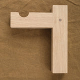 MQuan XL White Oak Wood Hook Wall Mount 