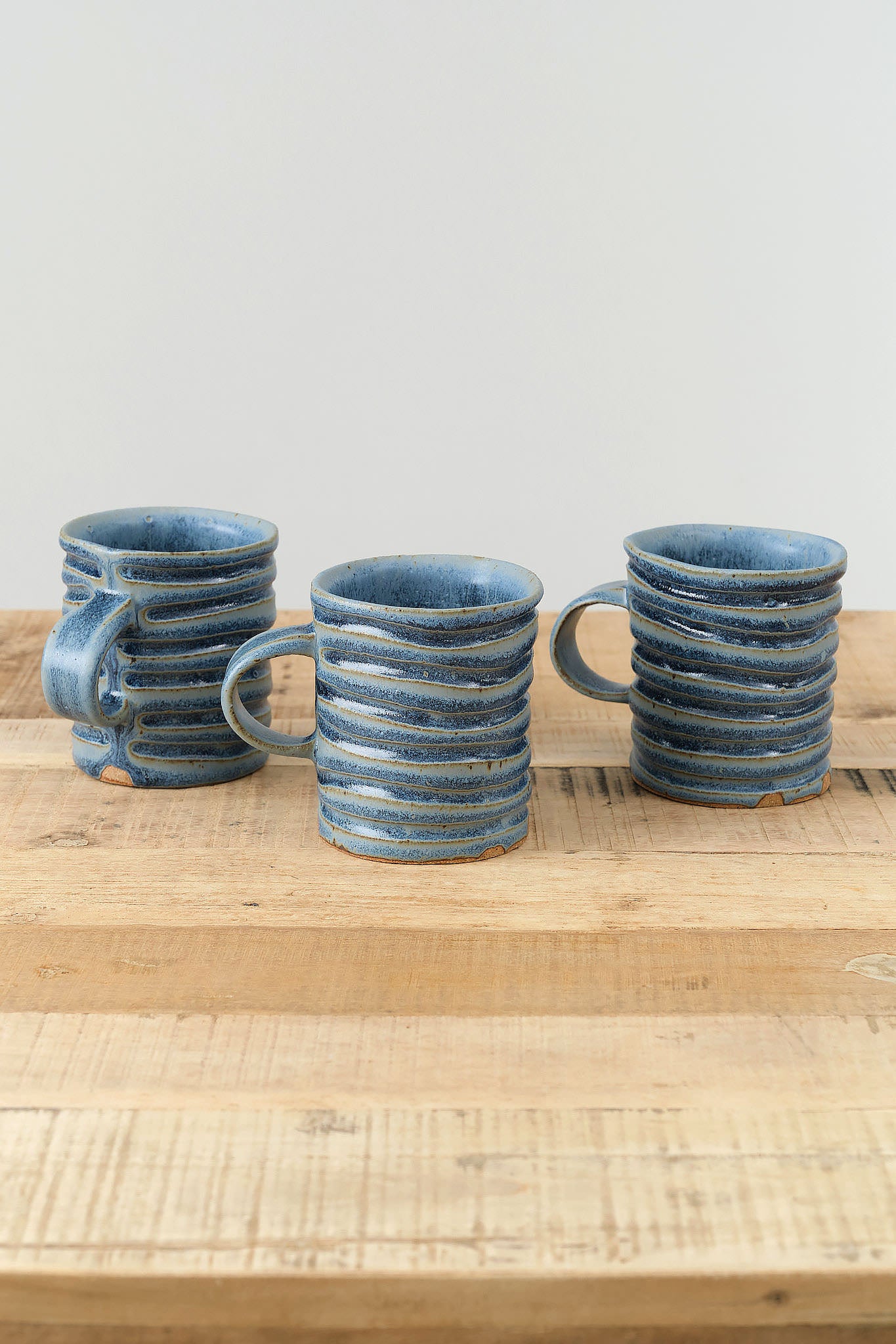 Mt. Washington Pottery Home CoffeeTea Ring Mug in Blue Blue / 3.75" Dia X 4" H