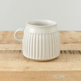 Thrown Column Mug by Mt. Washington Pottery in White