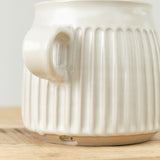 White Thrown Column Mug by Mt. Washington Pottery