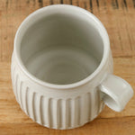 Mt. Washington Pottery Thrown Column Mug Ceramic in White Glaze