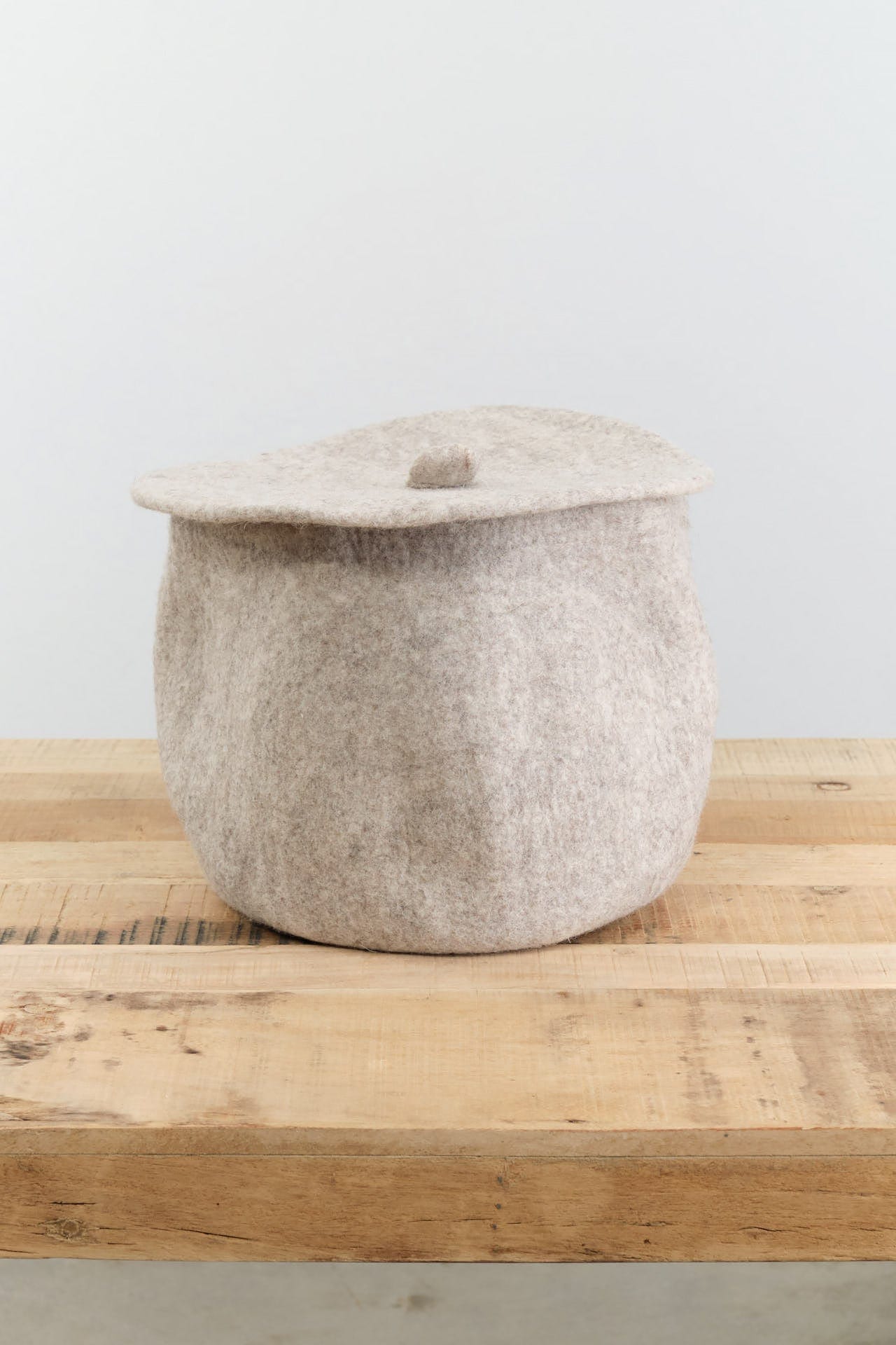Muskhane Home Bath Organization Calabash Cover in Light Stone