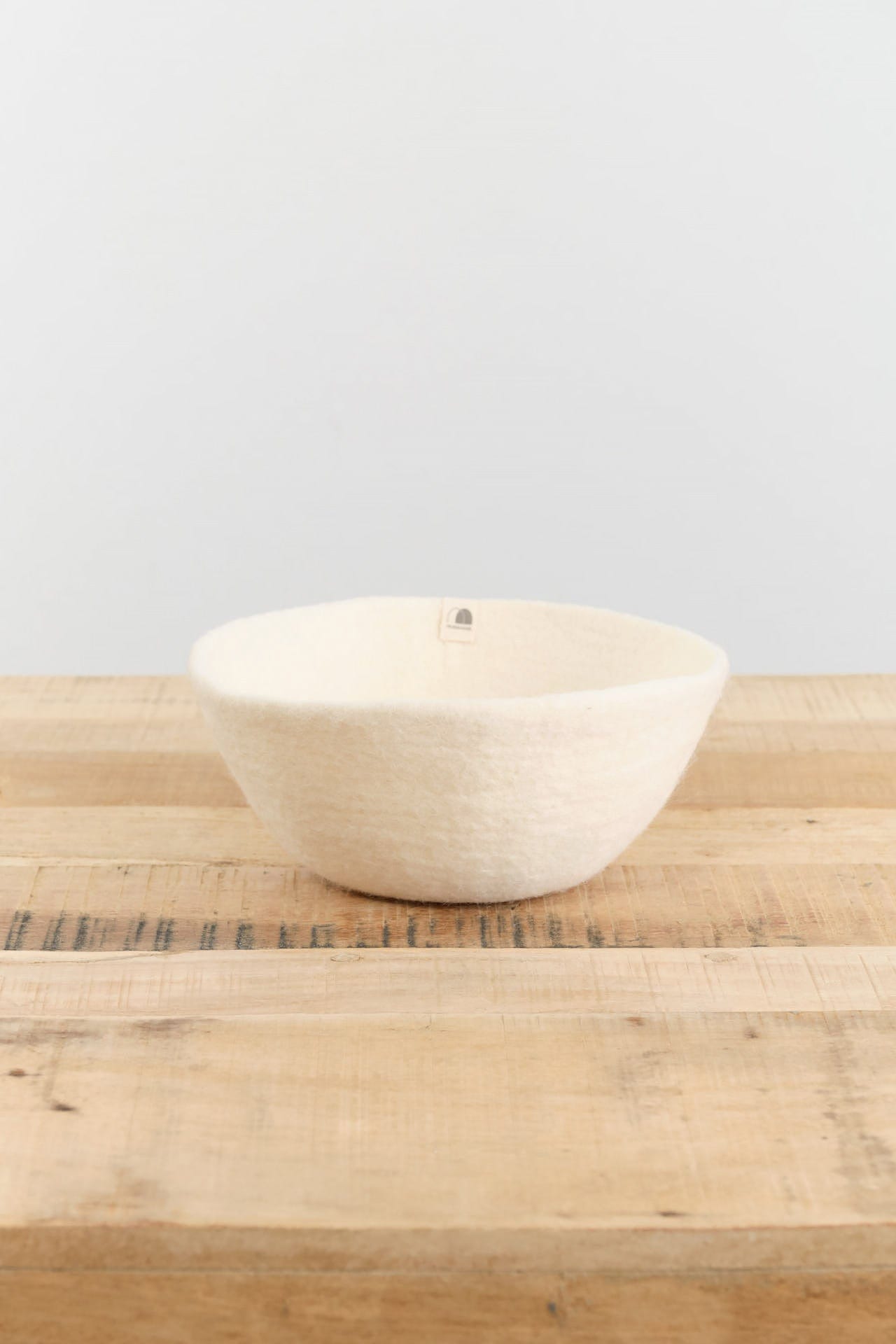 Muskhane Home Baskets Felt Basket in Natural Natural / Small
