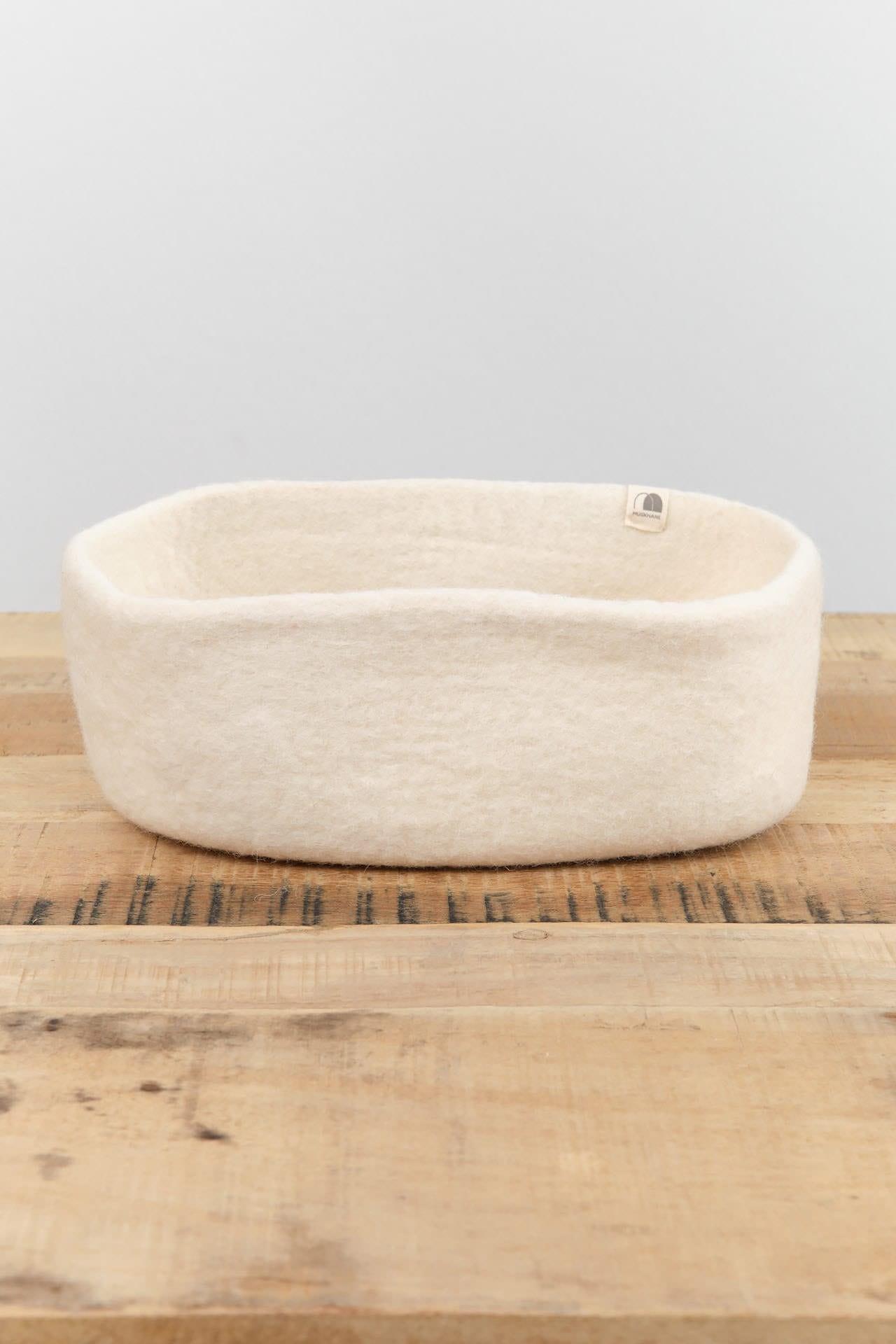 Muskhane Home Baskets Long Basket Natural
