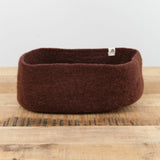 Muskhane Home Baskets Long Basket Mahogany