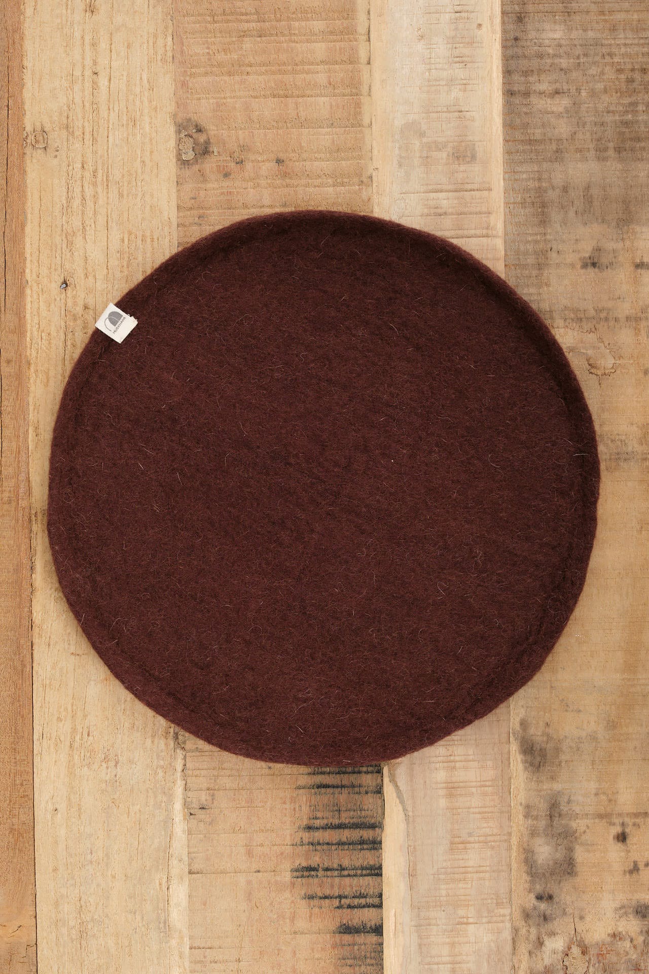 Muskhane Home Bath Organization Medium Round Plato Mahogany
