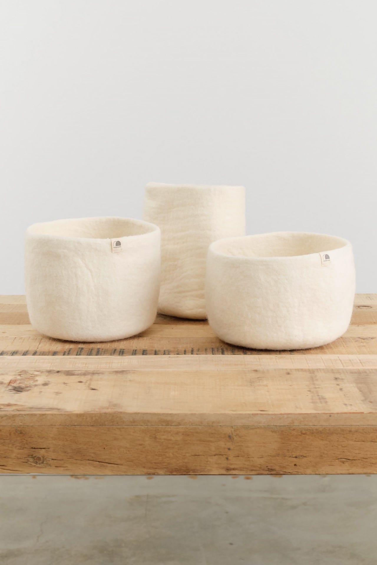 Muskhane Home Baskets Nested Basket in Natural