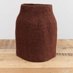 Muskhane Home Kitchen Vases Pottery Vase Cover Mahogany