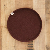 Muskhane Home Bath Organization Small Round Plato Mahogany