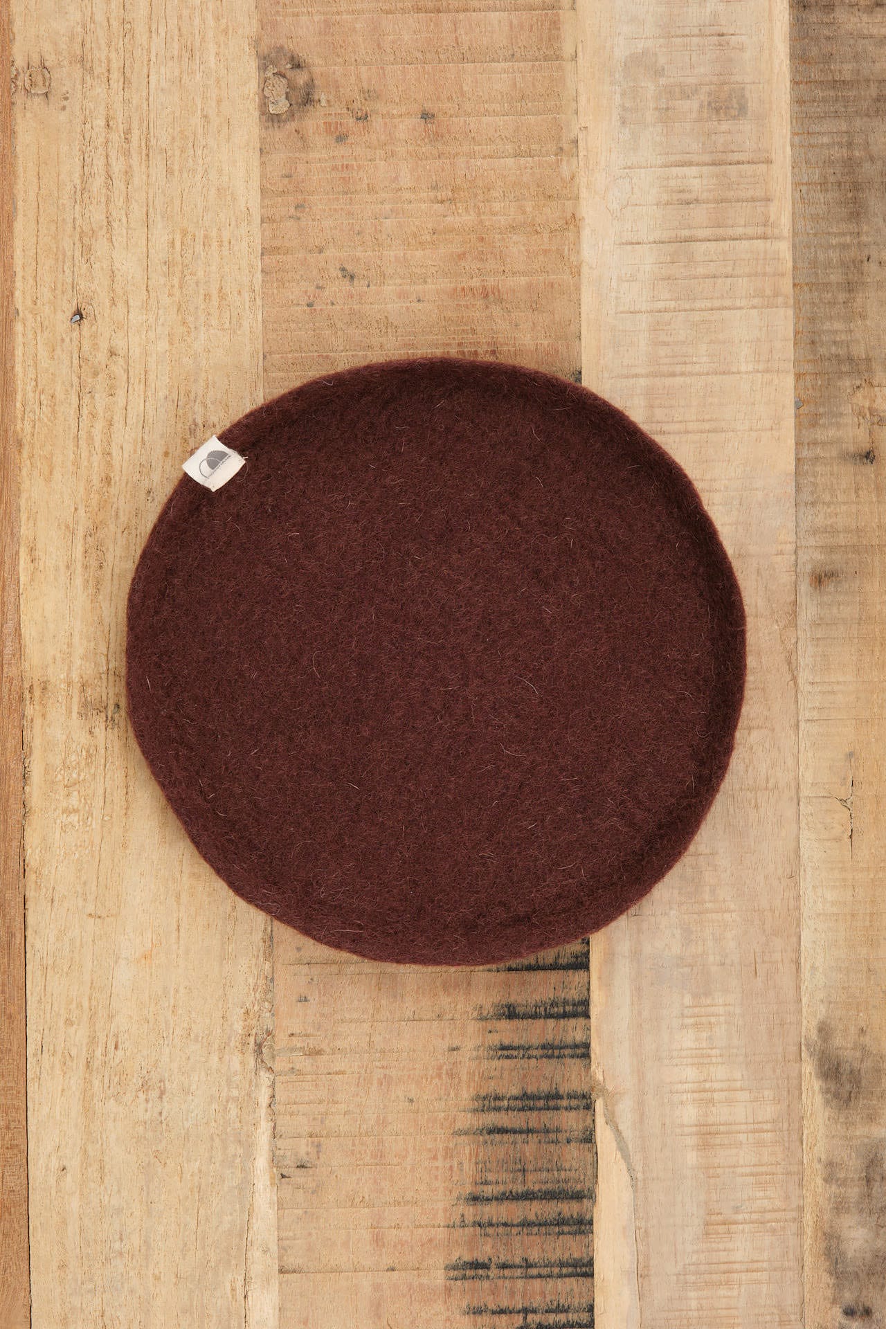 Muskhane Home Bath Organization Small Round Plato Mahogany