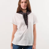 Demylee Accessories Scarves Nessa Stripe Small Cashmere Bandana in Dark Heather Grey Dark Heather Grey