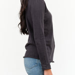 Nicholson and Nicholson Designer Brand Agnes Turtleneck Sweater in Charcoal Black