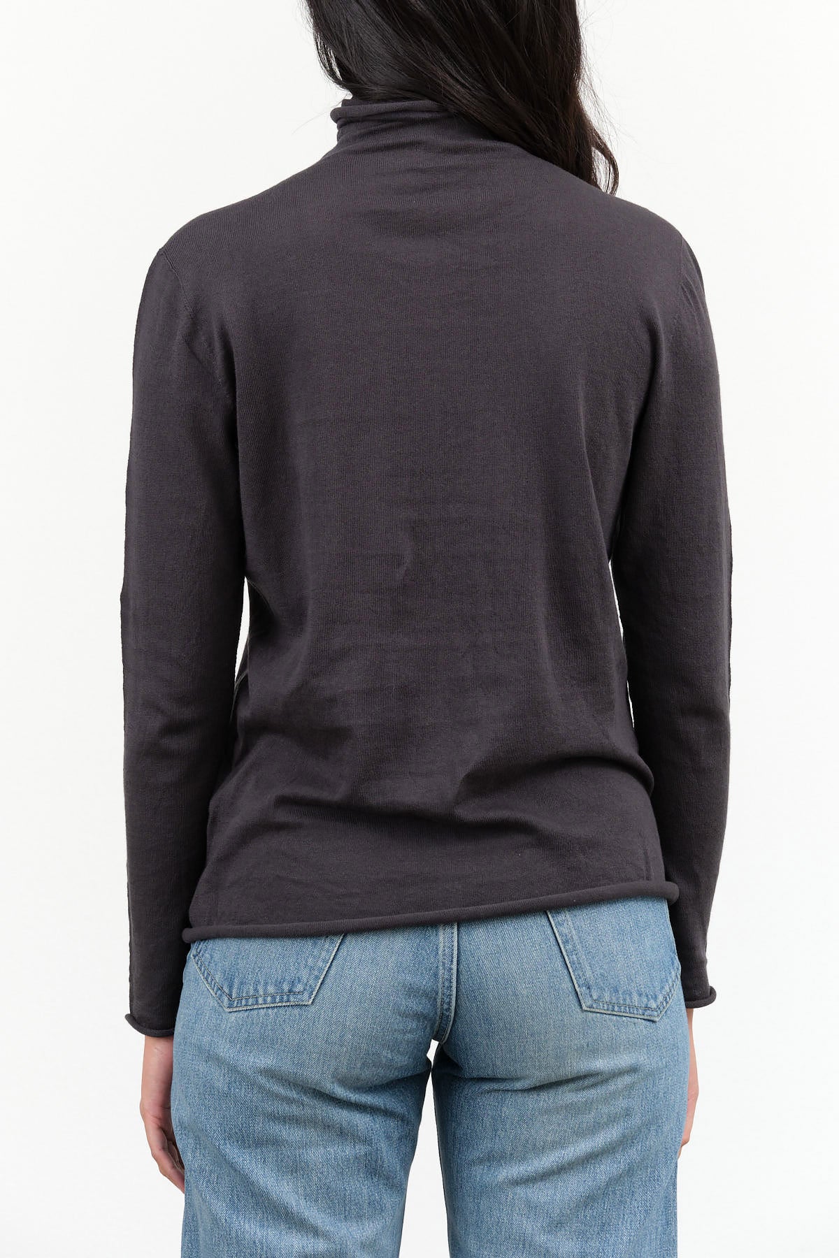 Charcoal Black Agnes Turtleneck Sweater by Nicholson and Nicholson Designer Brand