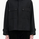 Bear Wool Jacket by Nicholson and Nicholson in Black