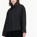 Nicholson and Nicholson Bear Wool Jacket in Black