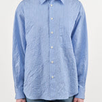 Nicholson & Nicholson Apparel Womens Blouses Clea Top in Sax Stripe