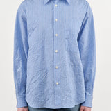 Nicholson & Nicholson Apparel Womens Blouses Clea Top in Sax Stripe