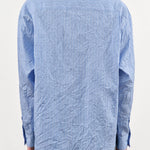 Nicholson & Nicholson Apparel Womens Blouses Clea Top in Sax Stripe