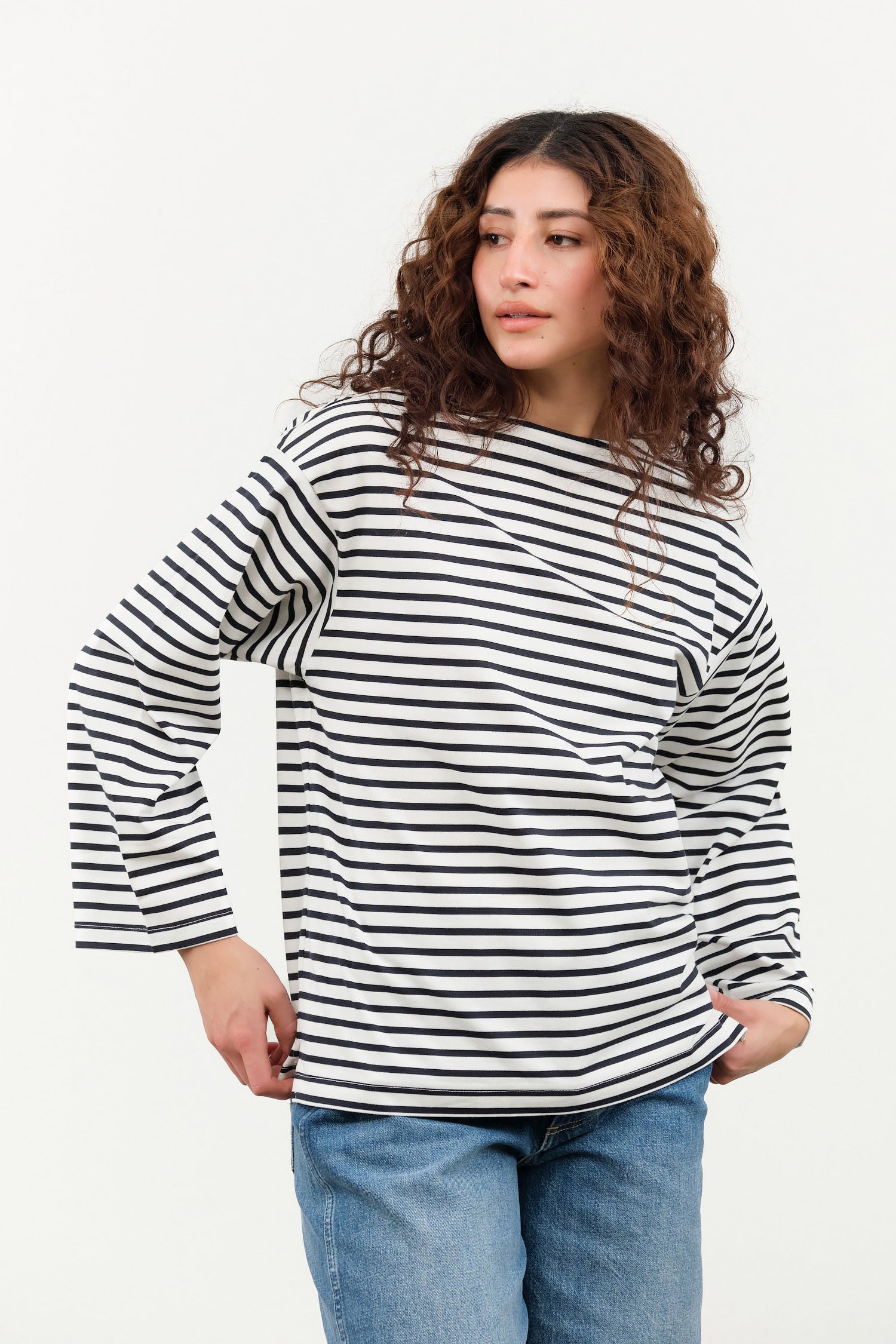 Nicholson and Nicholson Coast Top in White and Navy