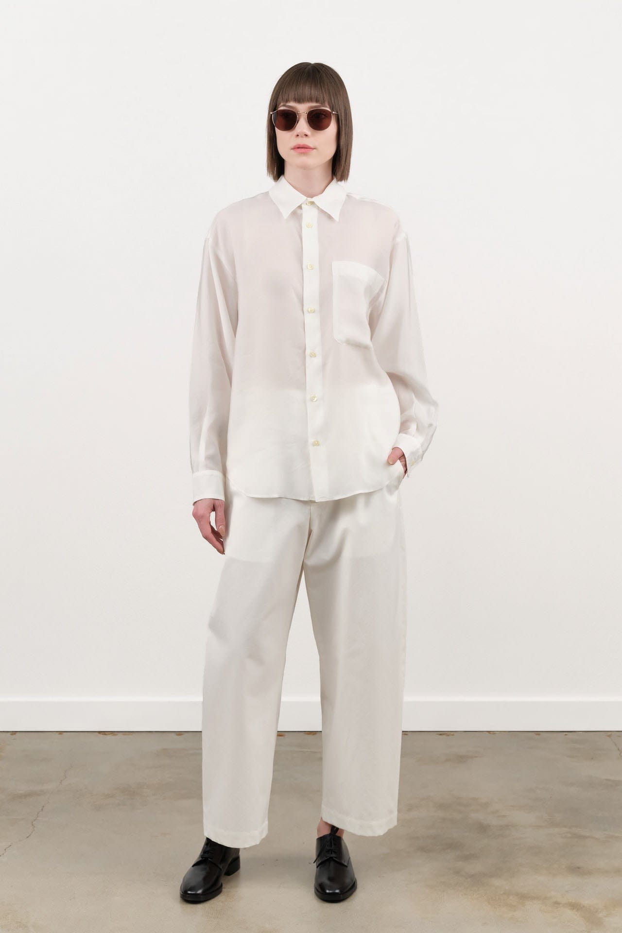 Nicholson & Nicholson Apparel Womens Pants Ecru Chino Pants