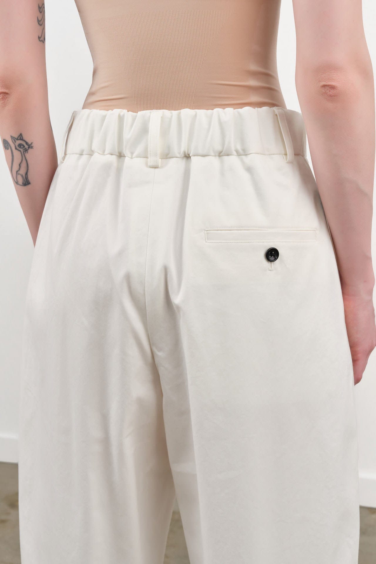 Nicholson & Nicholson Apparel Womens Pants Ecru Chino Pants