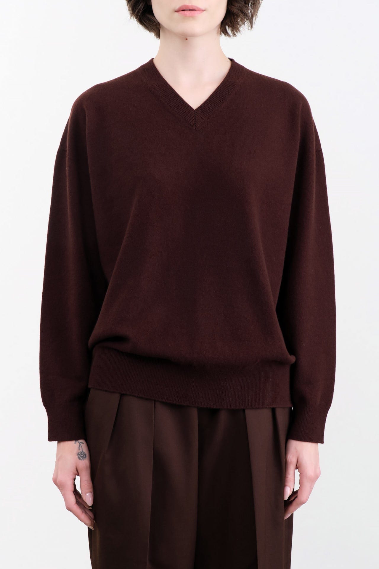 Nicholson & Nicholson Apparel Womens Sweaters Ginny Top Brown / One Size