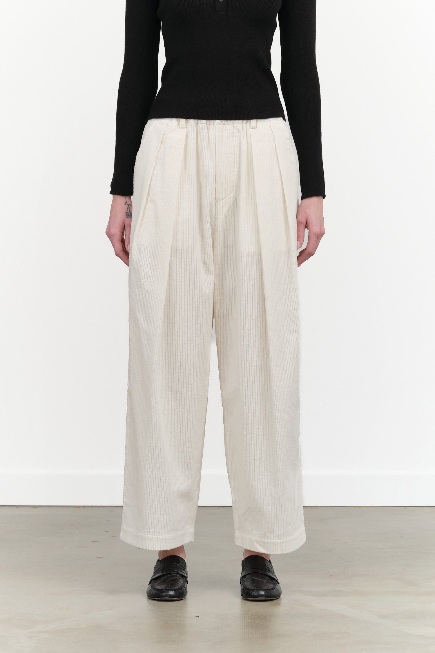 Nicholson & Nicholson Apparel Womens Pants Hakama Corduroy Pants