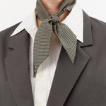 Nicholson & Nicholson Accessories Scarves Knot Scarf in Beige/Green Beige/Green / One Size