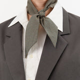Nicholson & Nicholson Accessories Scarves Knot Scarf in Beige/Green Beige/Green / One Size