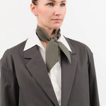 Nicholson & Nicholson Accessories Scarves Knot Scarf in Beige/Green Beige/Green / One Size