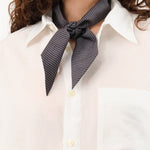 Nicholson & Nicholson Accessories Scarves Knot Scarf in Gray/Wine Gray/Wine / One Size