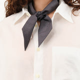 Nicholson & Nicholson Accessories Scarves Knot Scarf in Gray/Wine Gray/Wine / One Size