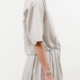 Nicholson & Nicholson Apparel Womens Blouses Linda Top in Gray Stripe