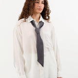 Nicholson & Nicholson Accessories Scarves Loop Scarf in Gray/Wine Gray/Wine / One Size