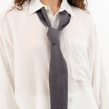 Nicholson & Nicholson Accessories Scarves Loop Scarf in Gray/Wine Gray/Wine / One Size