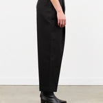 Nicholson and Nicholson Designer Brand Pleated Trouser Olive Pants in Black