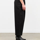 Nicholson and Nicholson Designer Brand Pleated Trouser Olive Pants in Black