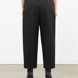 Black Pleated Trouser Olive Pants by Nicholson and Nicholson Designer Brand  